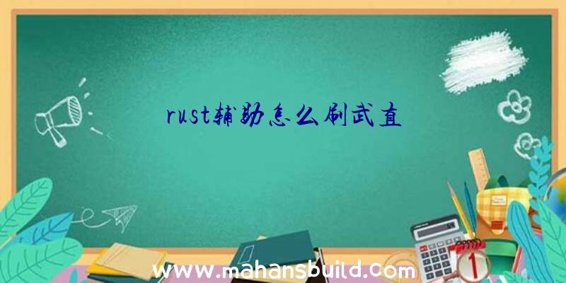 rust辅助怎么刷武直