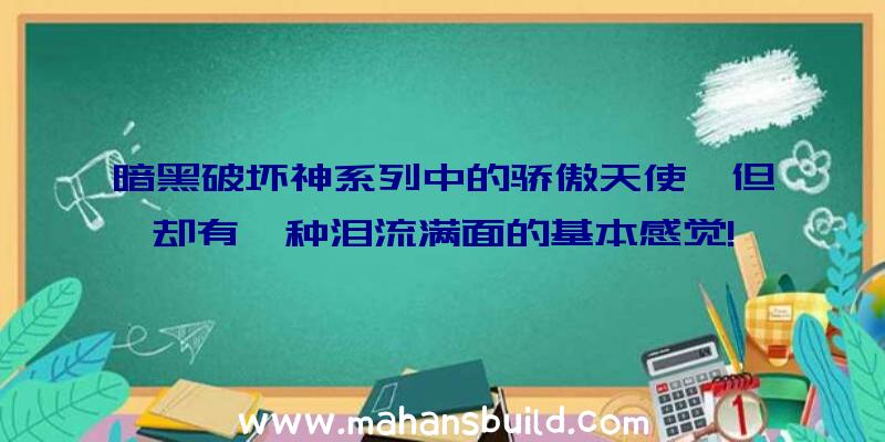 暗黑破坏神系列中的骄傲天使,但却有一种泪流满面的基本感觉!