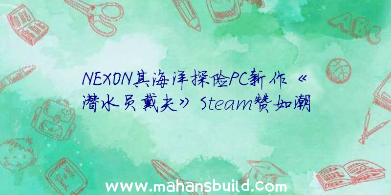 NEXON其海洋探险PC新作《潜水员戴夫》Steam赞如潮